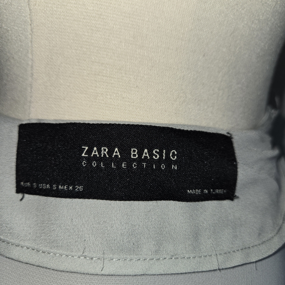 Zara Basic Collection Light Gray Duster, Coat, Lo… - image 3